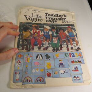 Vogue 1844 Clothing Pattern Toddler 1 Jumper, Bloomers, Blouse, Shirt, Jumpsuit